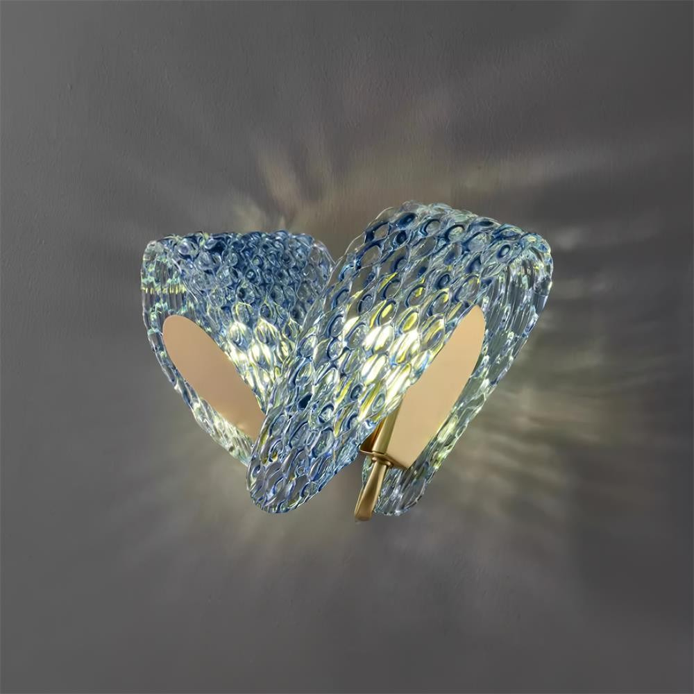 Creative Light Luxury Blue Ribbon Wall Lamp M283