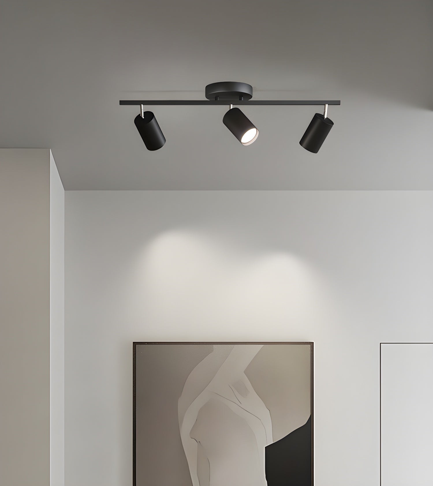 Row Of Multi-Head Metal Ceiling Lights M70