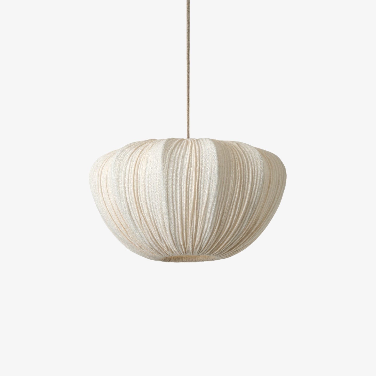 Linbron Pendant - Soft Linen Shade Curved Frame Modern Ceiling Light for Dining Room T477