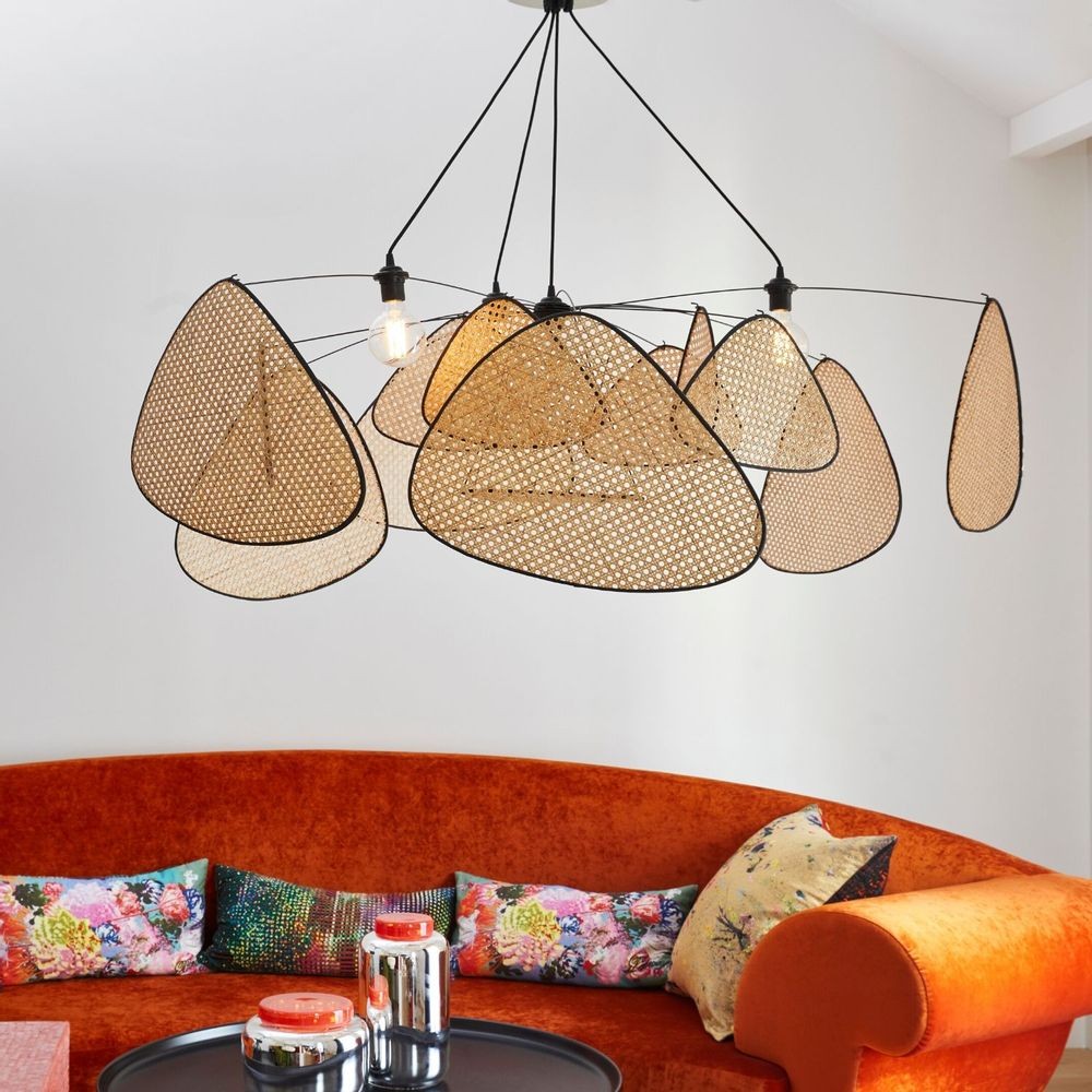 Vintage Rattan Pendant Light