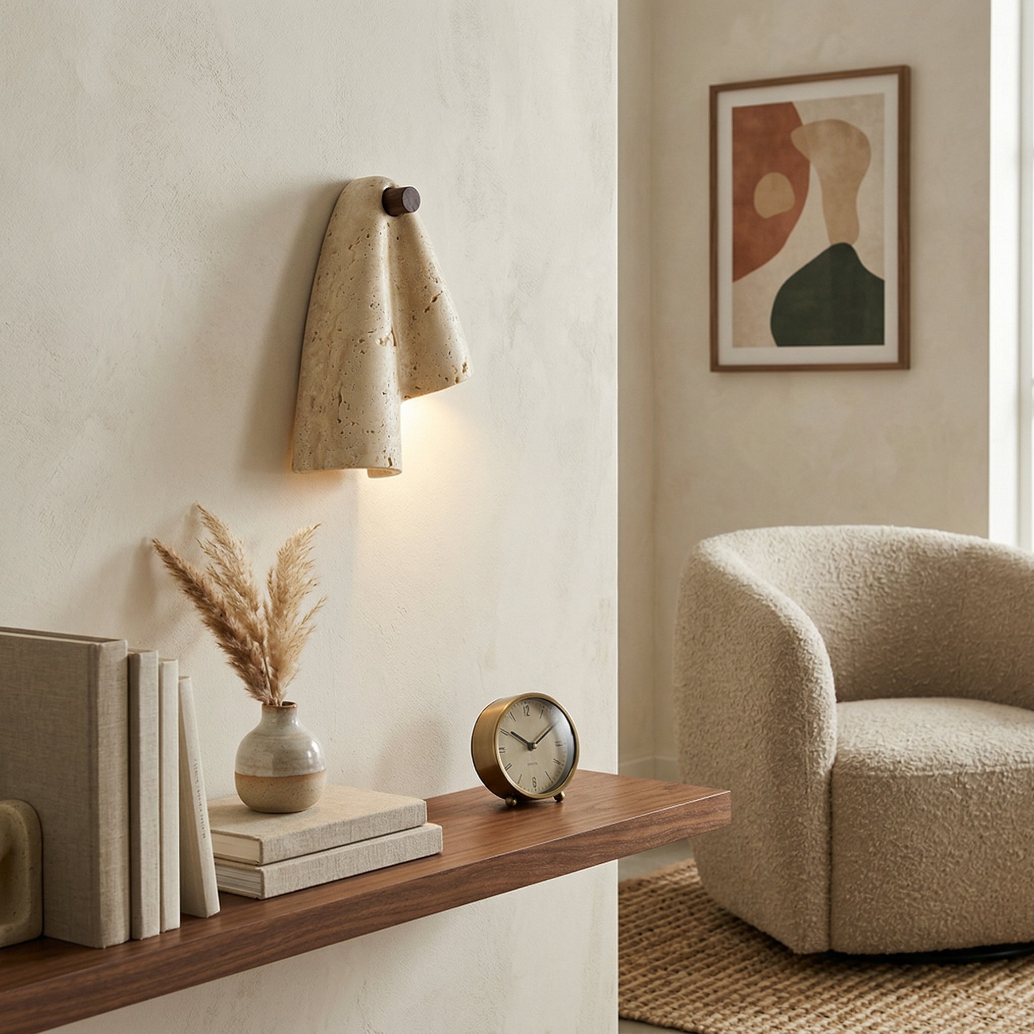 Pearlmont Travertine Wall Lamp D764