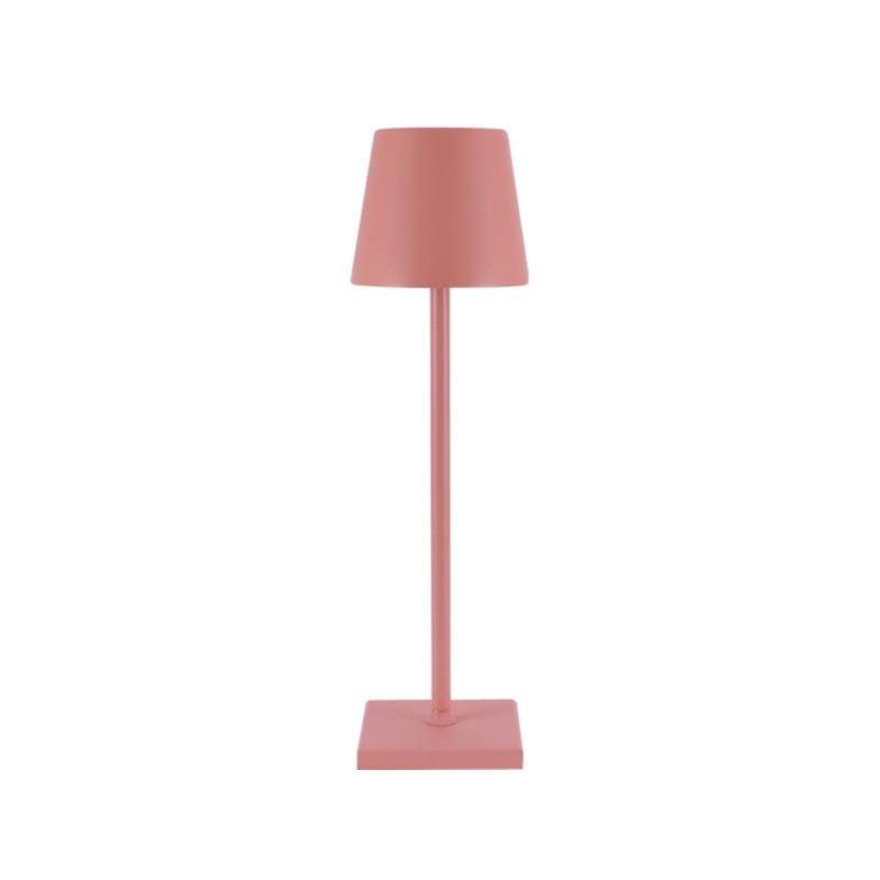 Sladdlös uppladdningsbar LED-bordslampa med rosa finish S11