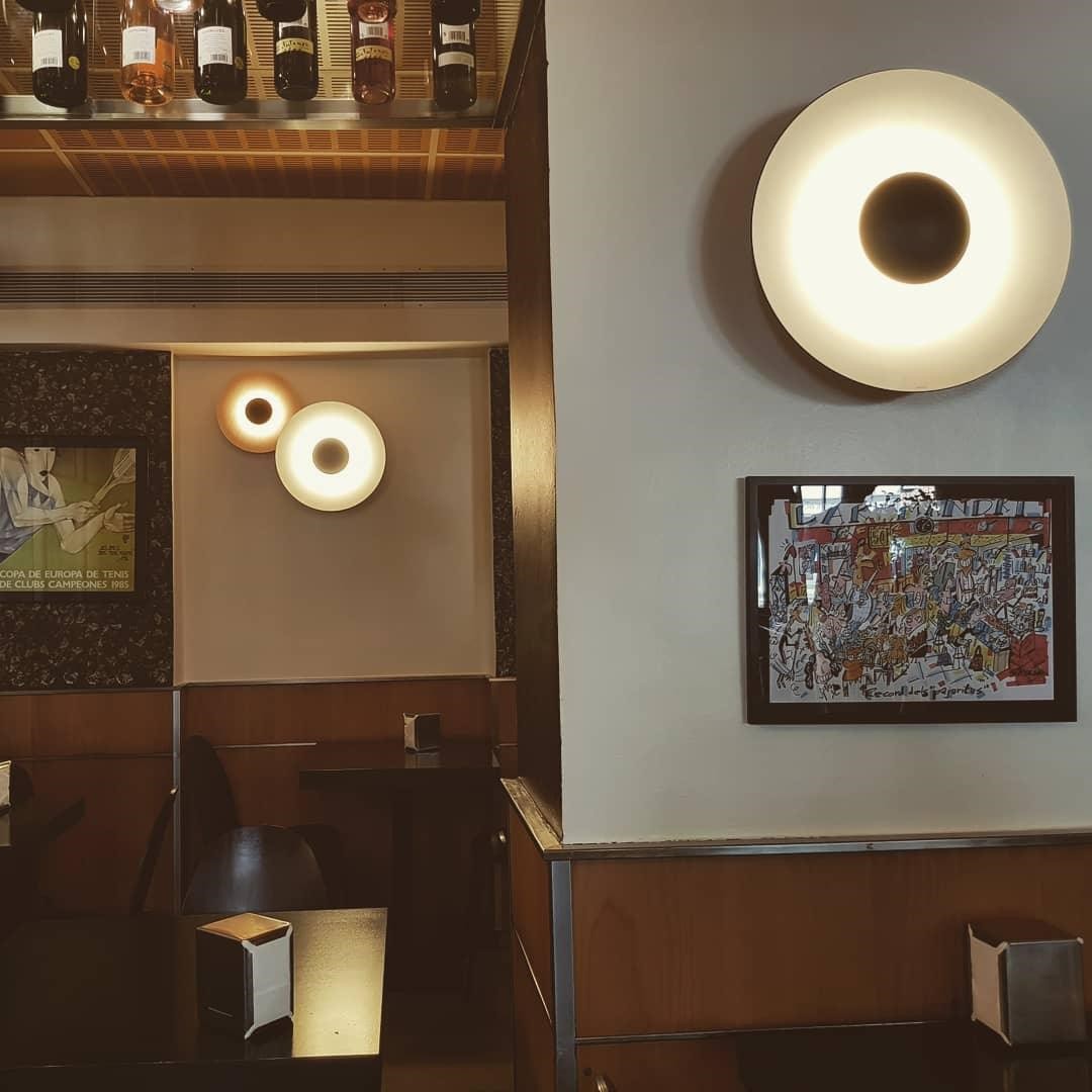 Simplicity Round Ginger Glow Wall Light S188