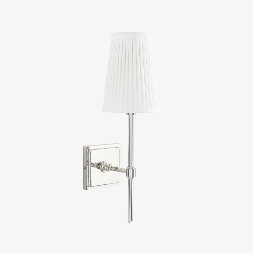 Derlina White Linen Shades Wall Lamp – Retro Metal Multi-Head Lighting Fixture T273