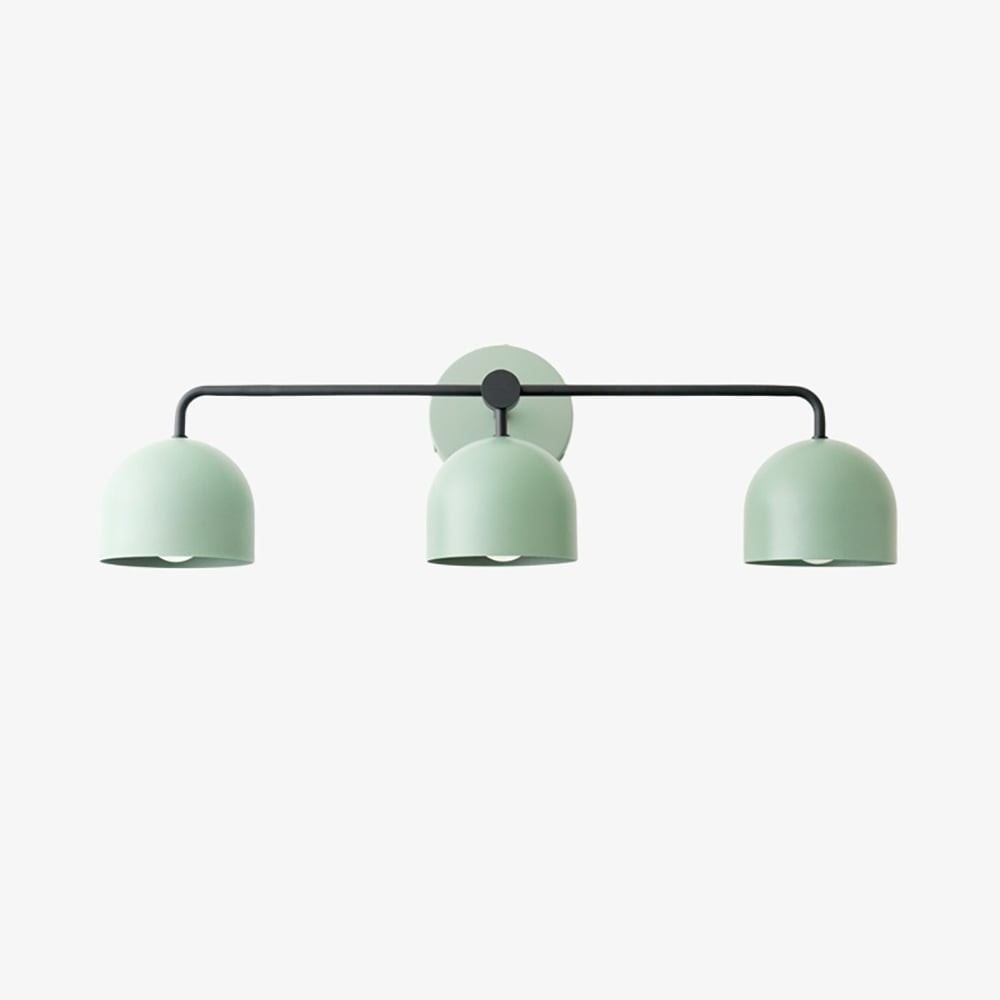 Metio Dome Farmhouse Vanity Wall Light Colorful Metal Sconce T450