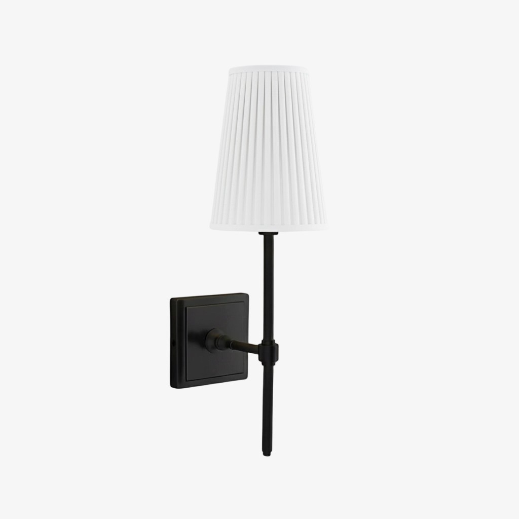 Derlina White Linen Shades Wall Lamp – Retro Metal Multi-Head Lighting Fixture T273