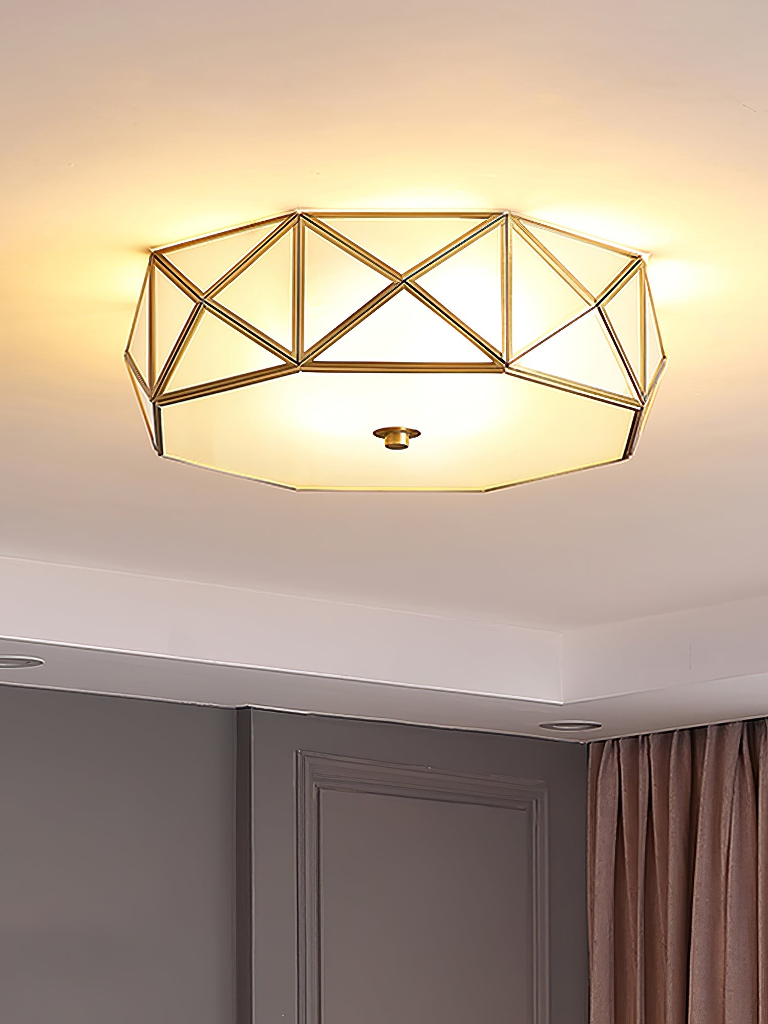 Geometric Shaped Flush Ceiling Light M556