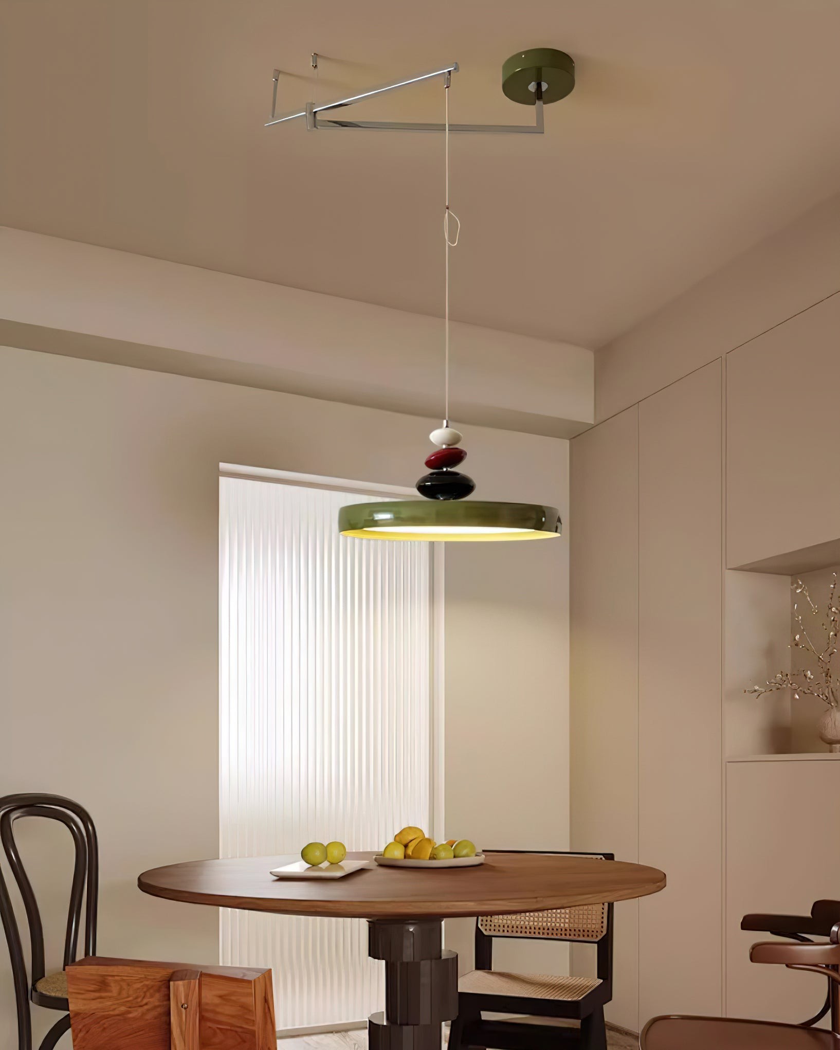 Swing Arm Stone Pendant Light M511