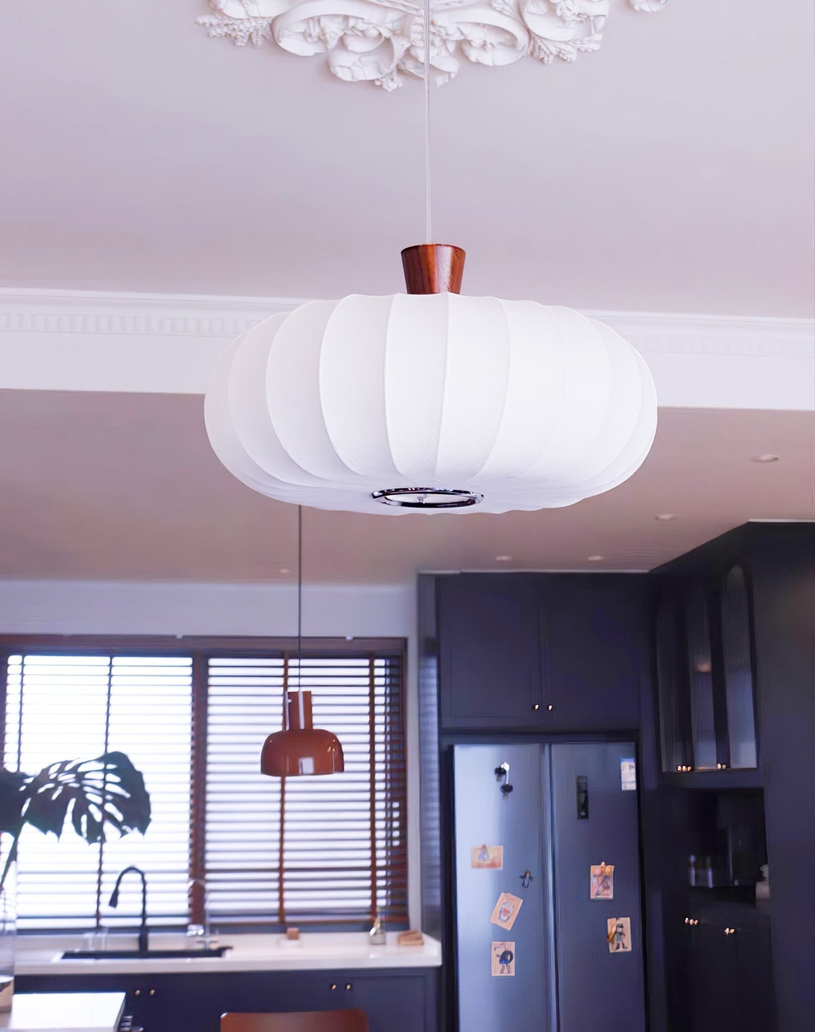 Classic Silk Lantern Pendant Light M514