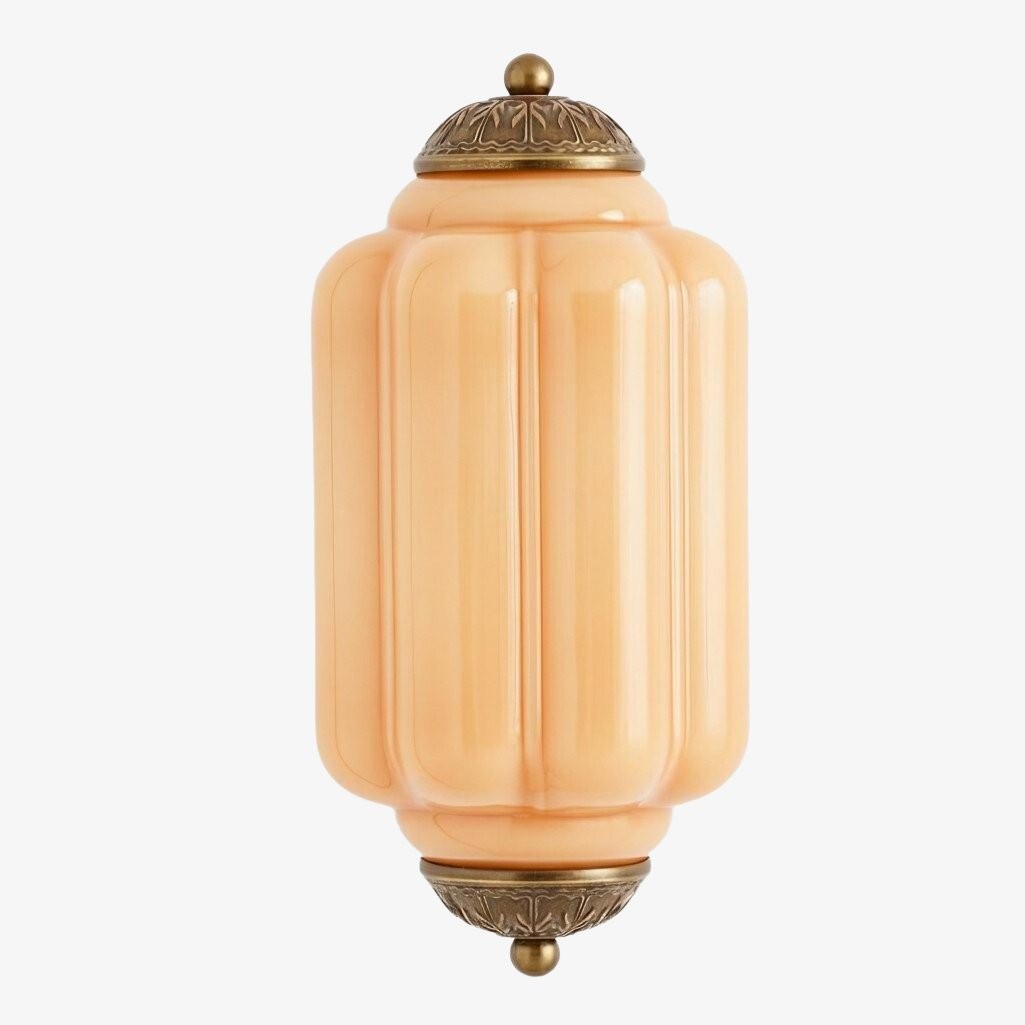 Eloise Brass Wall Sconce – Elegant Milk Glass Vintage Lighting T290