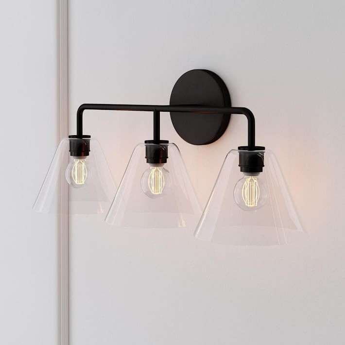 Conica Cone Wall Sconce - 1, 2, 3-Light Modern Glass Lighting T235