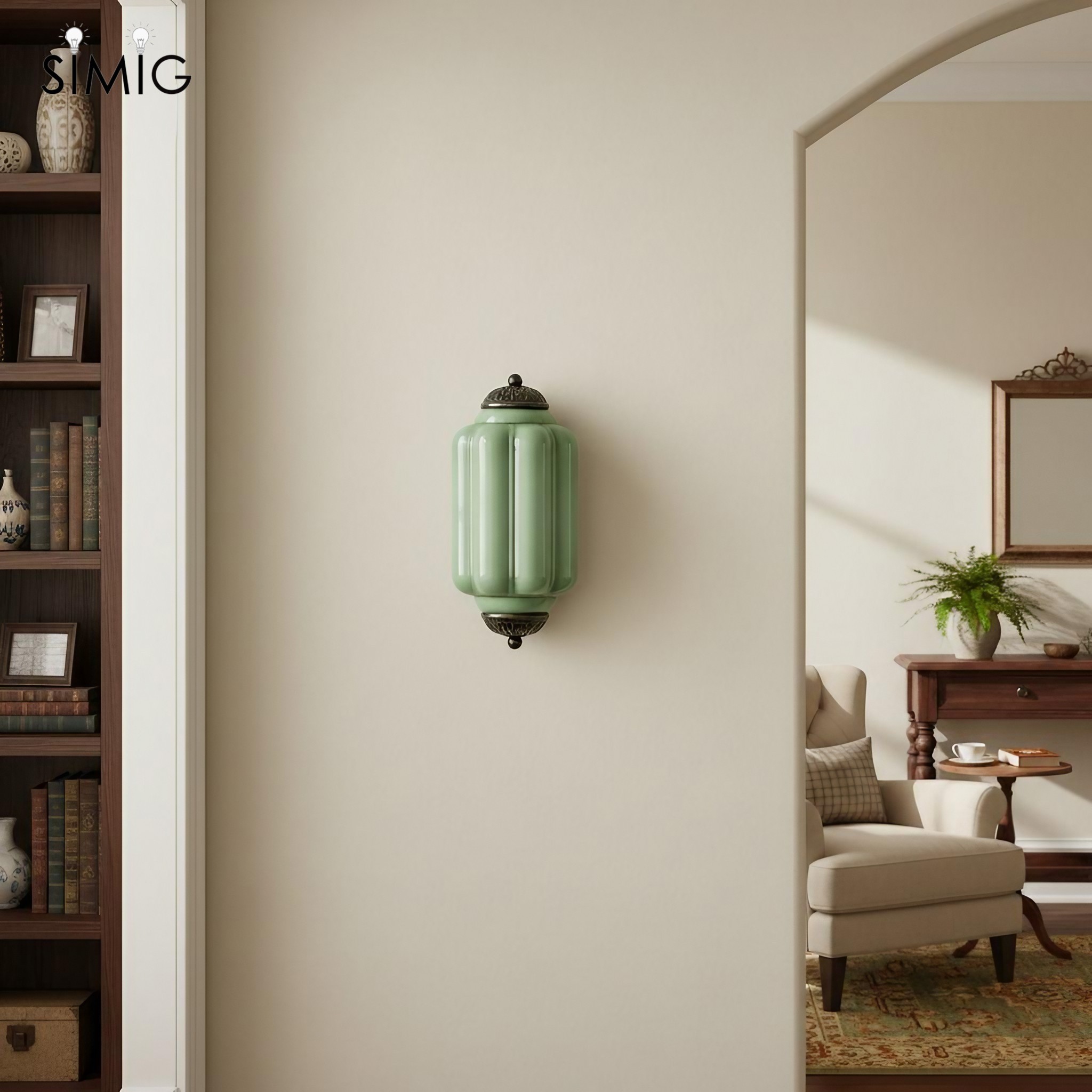 Eloise Long Pumpkin Retro Glass Recessed Wall Lamp G52