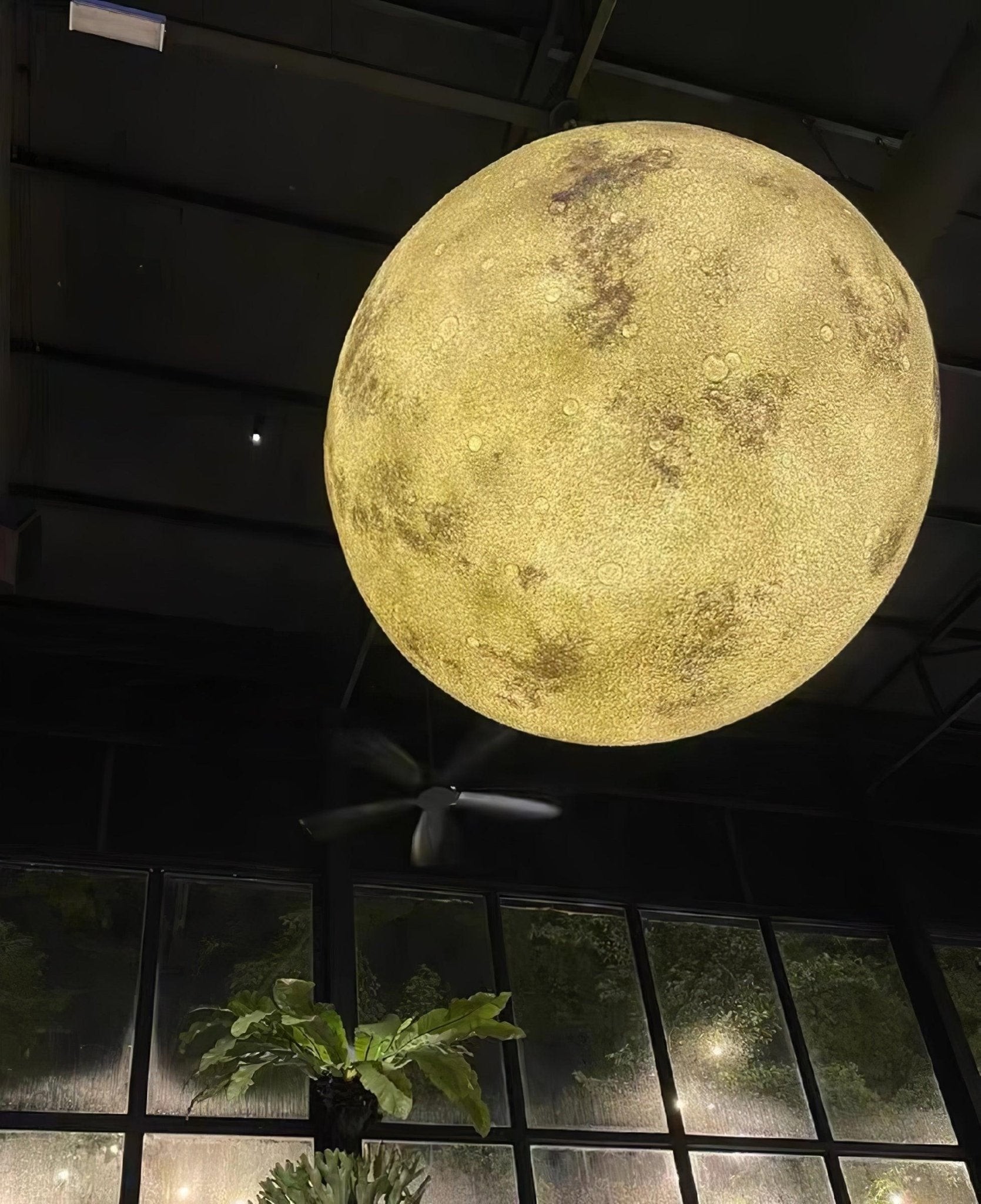 Planetary White Moon Chandelier Suitable For Living Room M98