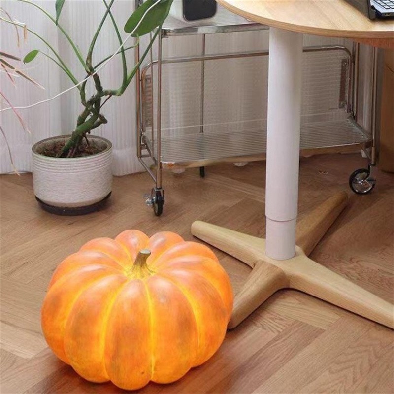 Pumpkin Resin Portable Table Lamp For Halloween Decorations S165