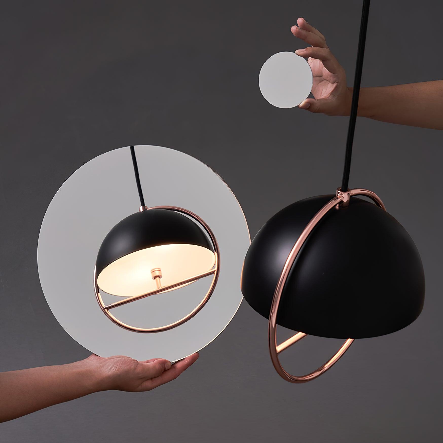 Nordic Hemispherical Ring Metal Pendant Lamp M551