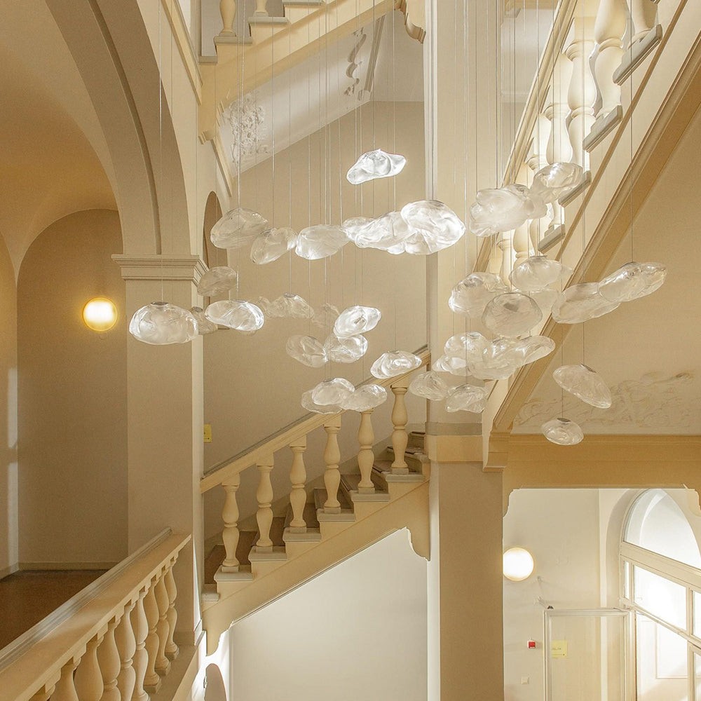 Multi-Head Irregular Glass Bubble Chandelier M180
