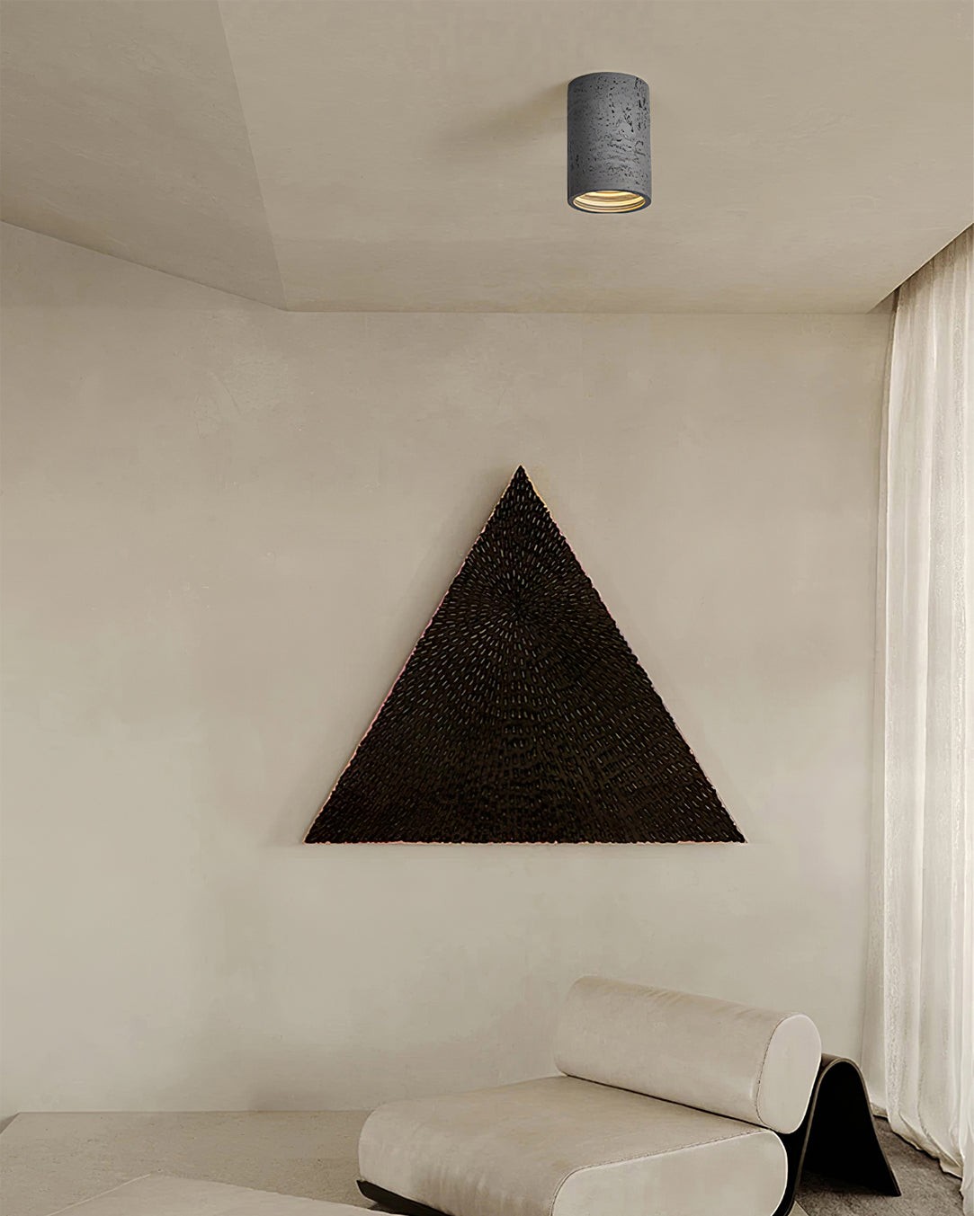 Modern Wabi-Sabi Cylindrical Ceiling Lamp M172