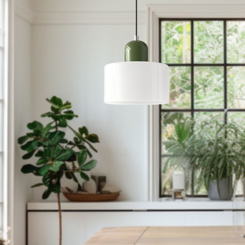 Nordic Morandi Cylinder Glass Pendant Lamp S101