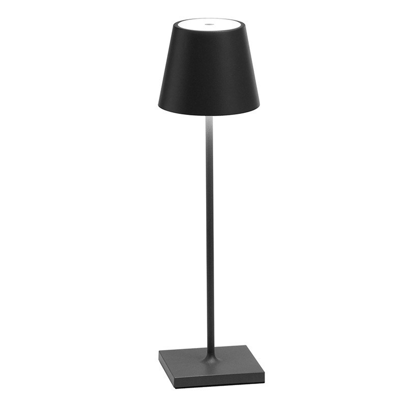 Svart finish Sladdlös uppladdningsbar LED-bordslampa S11