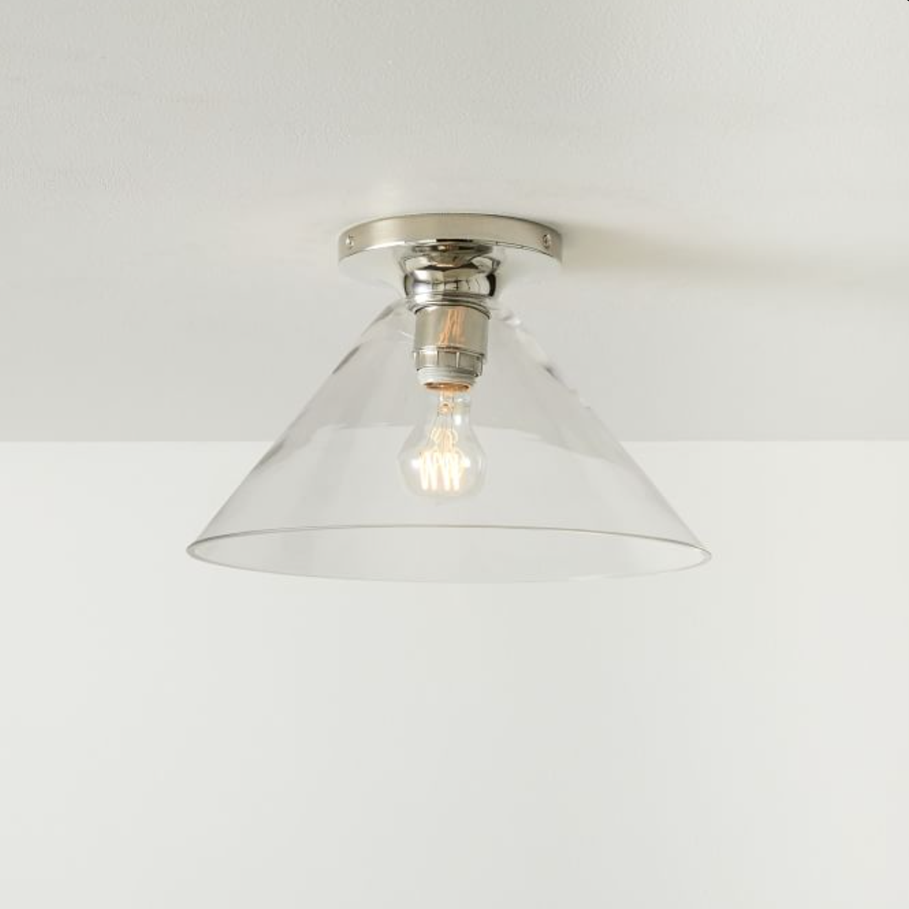 Conica Cone Flush Mount – Glass Ceiling Light for Modern Spaces T233