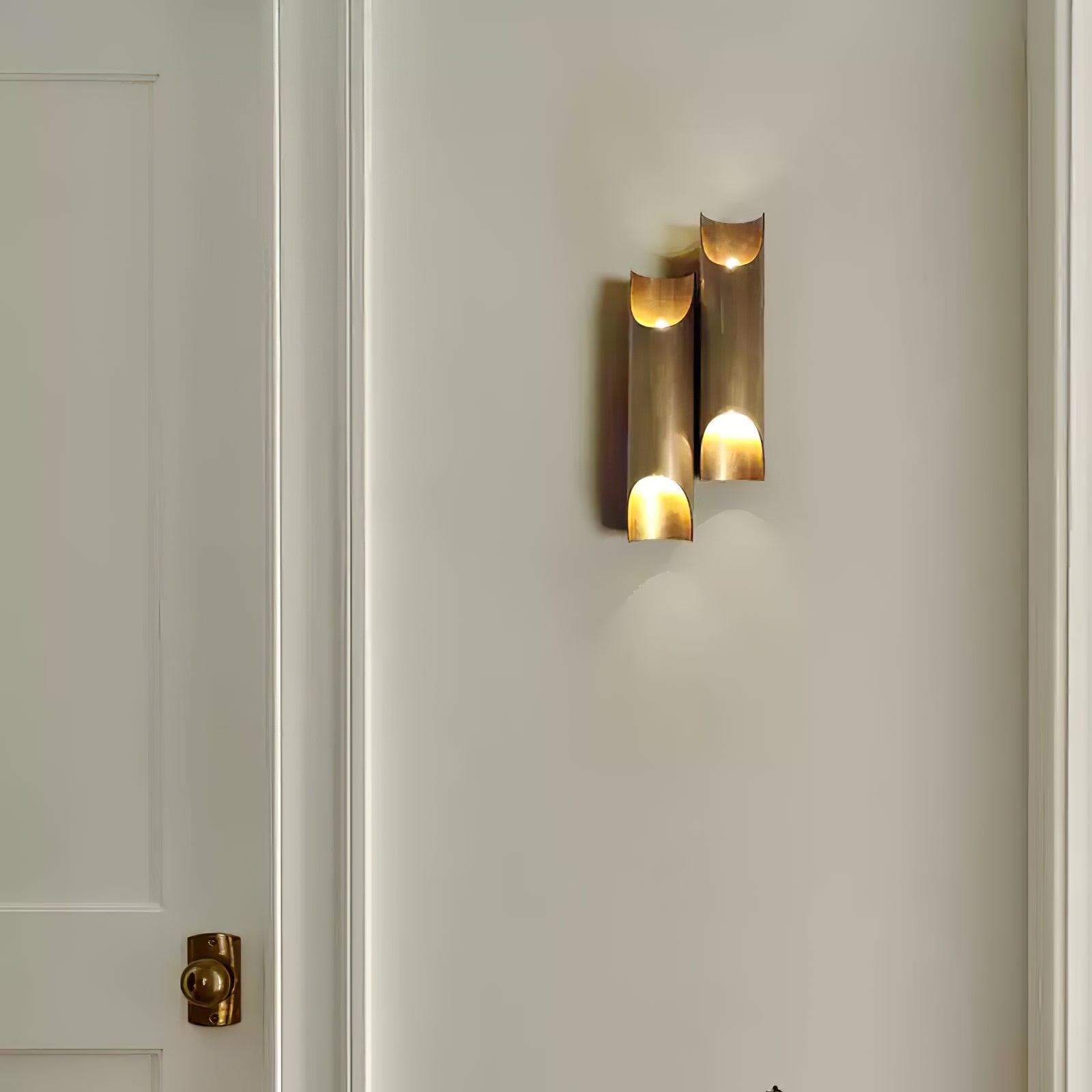 Brass Double Tube Wall Lamp M83