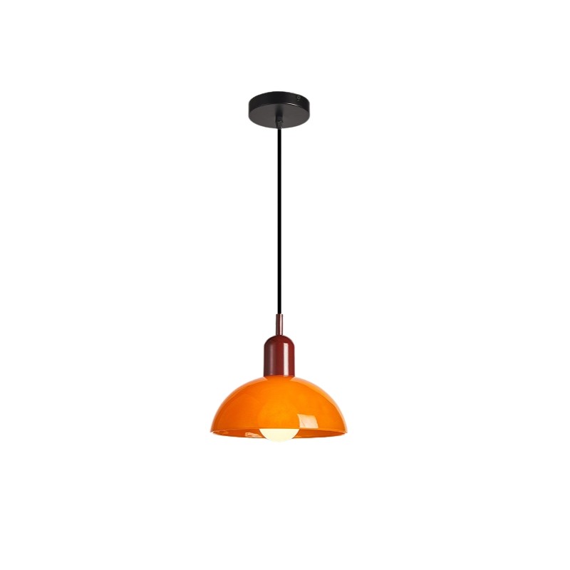 Bauhaus Stained Bowl Glass Pendant Light S164
