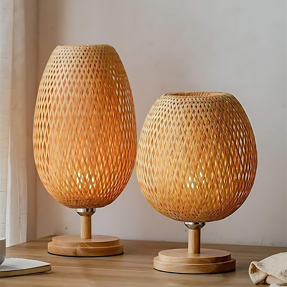 Handcrafted Sustainable Bamboo Table Lamp D847