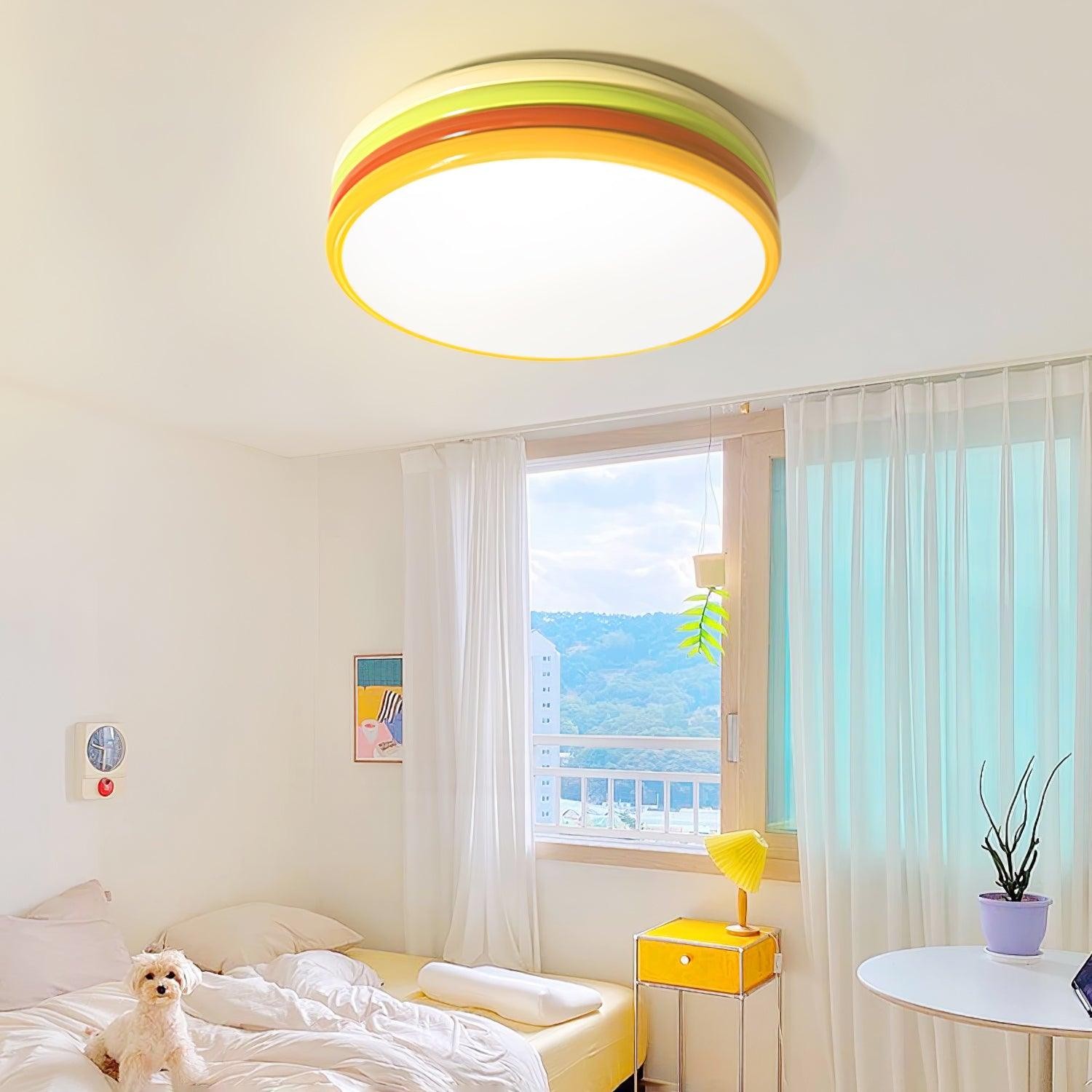 Scandinavian Simple Colorful Acrylic Ceiling Lamp For Bedroom M393
