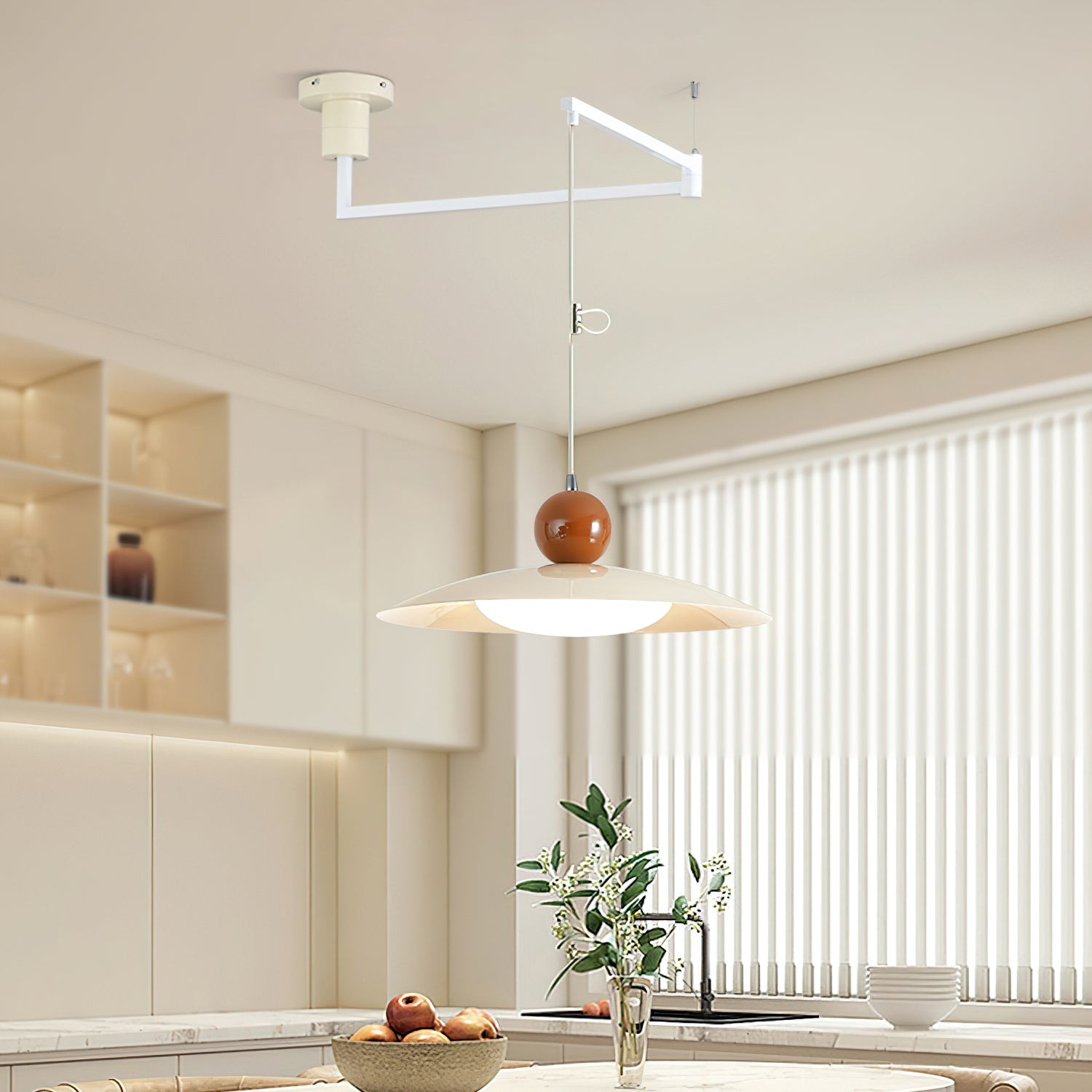 Nordic Flying Saucer Swing Arm Movable Pendant Light M213