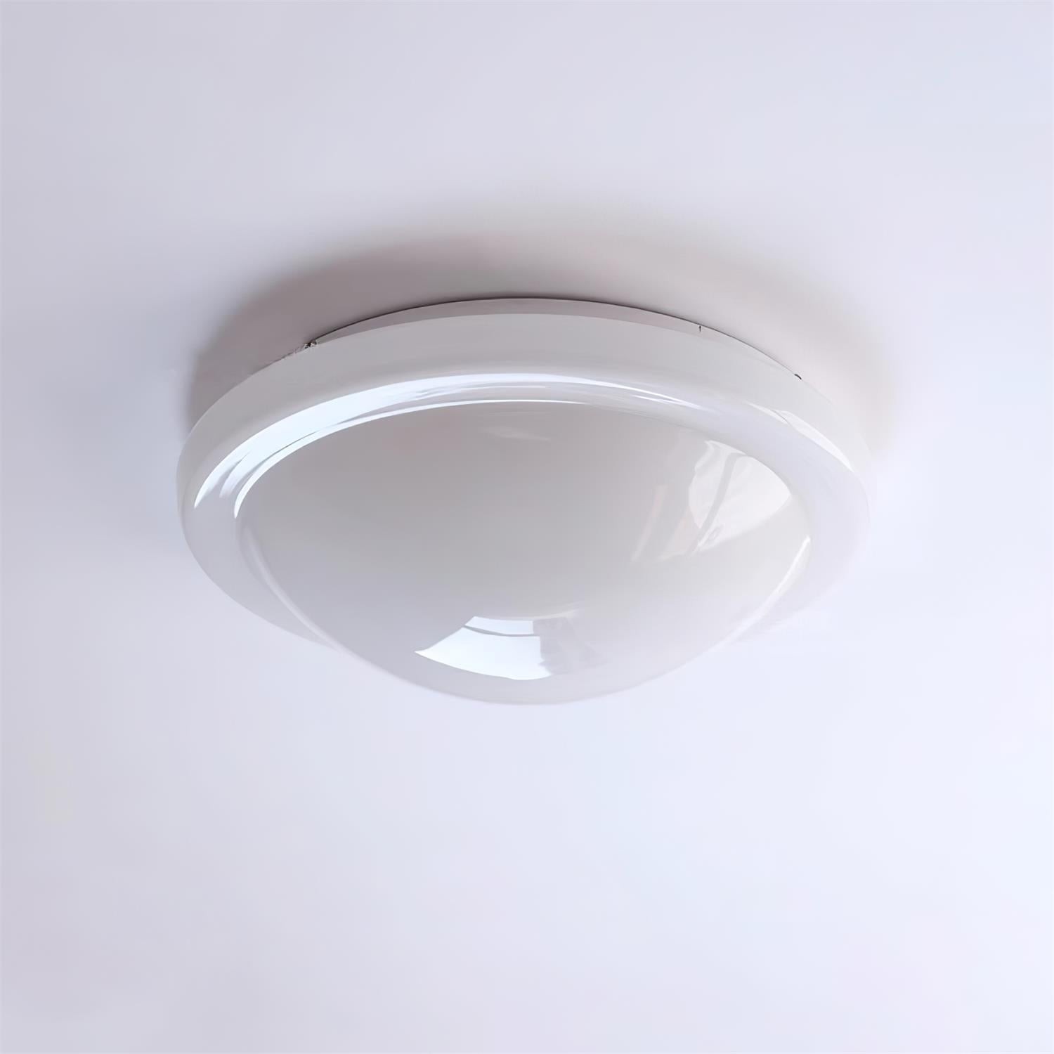 Modern Miminalist White Glass Led Ceiling Lamp M411