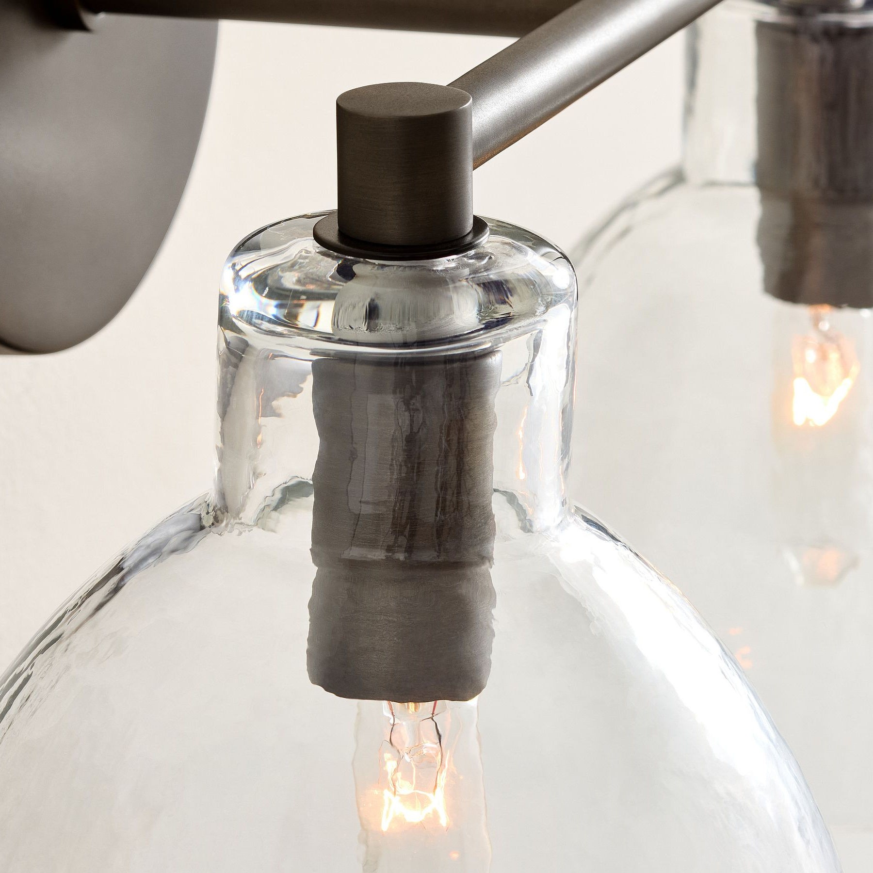 Glavira Recycled Glass Double Sconce - Indoor Brass Wall Lighting T049