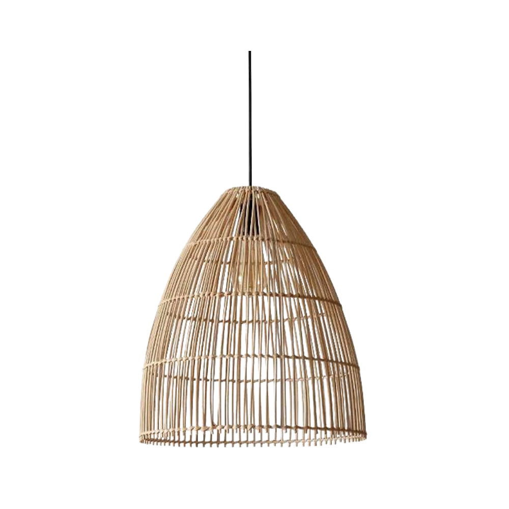 Runa Boho Rattan Pendant Light D831