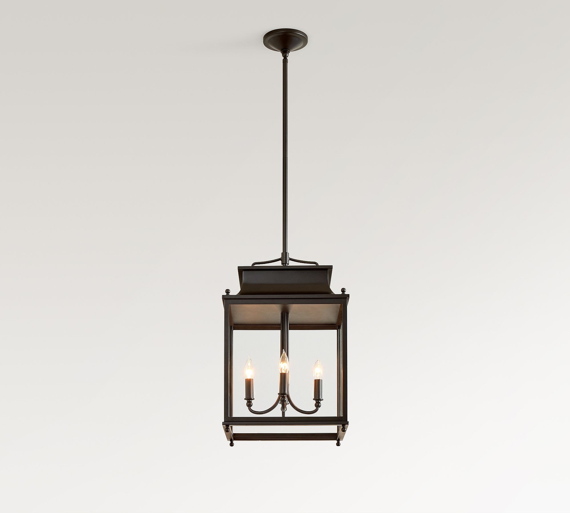 Yolvira Modern Outdoor Lantern Pendant - Metal Hanging Light for Exteriors T175