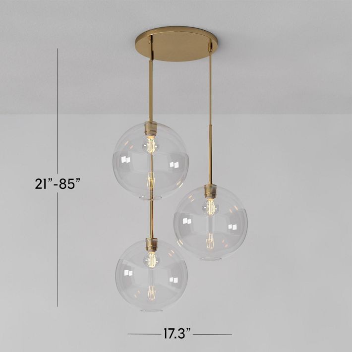 Selvion Minimalist Crystal Chandelier - Handcrafted Glass Sculptural Lighting Fixture T150