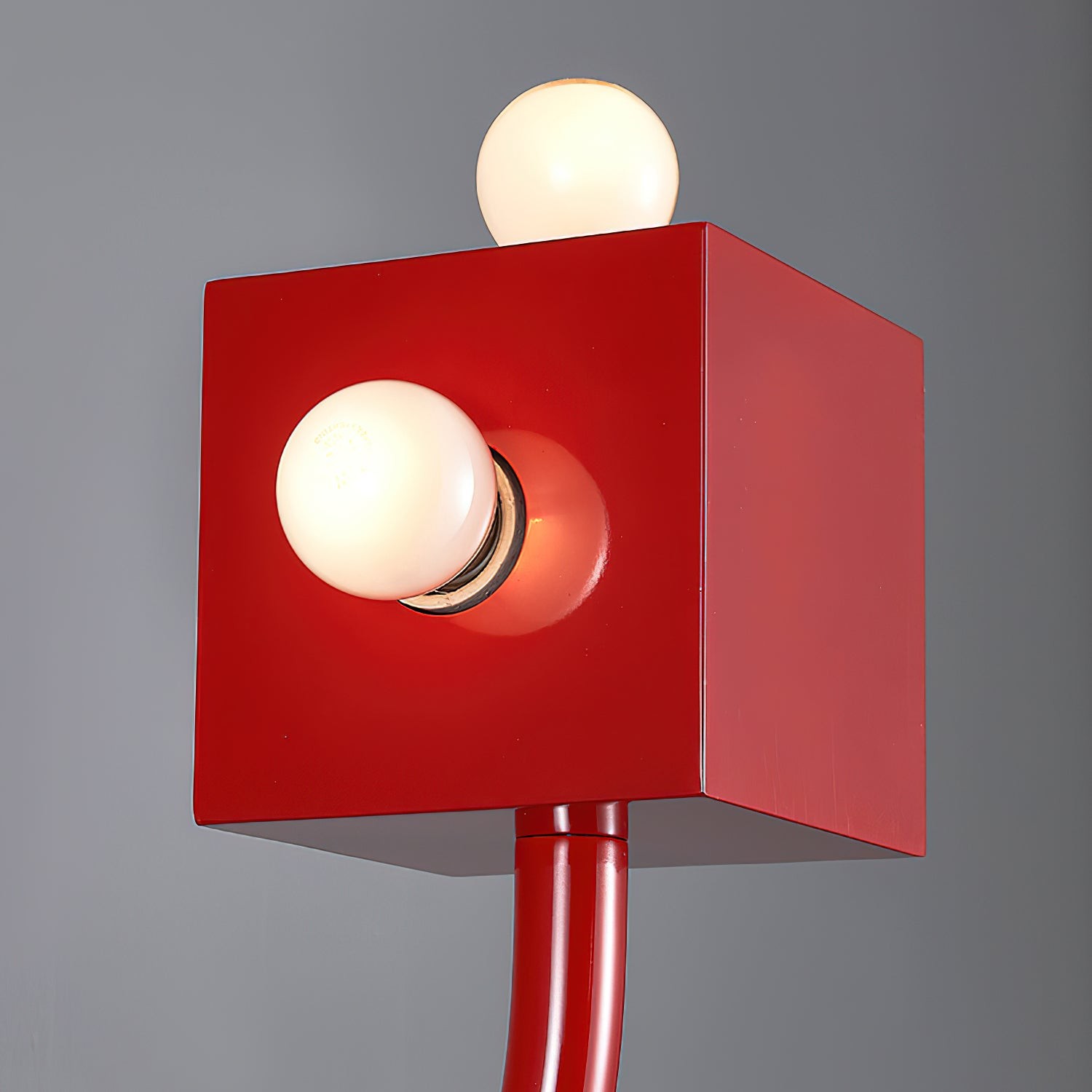 Red Cube Metal Wall Lamp M338