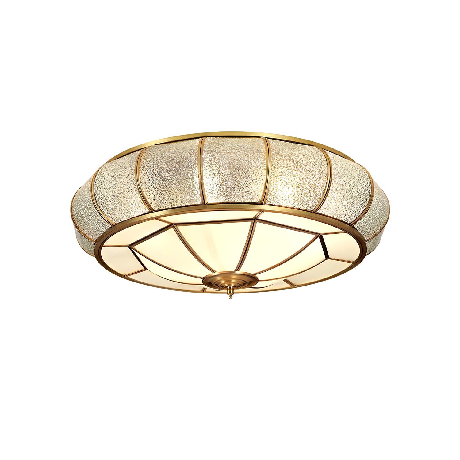 Round Textured Glass Ceiling Light M520