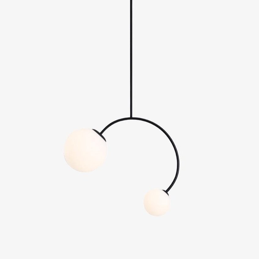 Creative Double Heads Glass Pendant Lamp M493