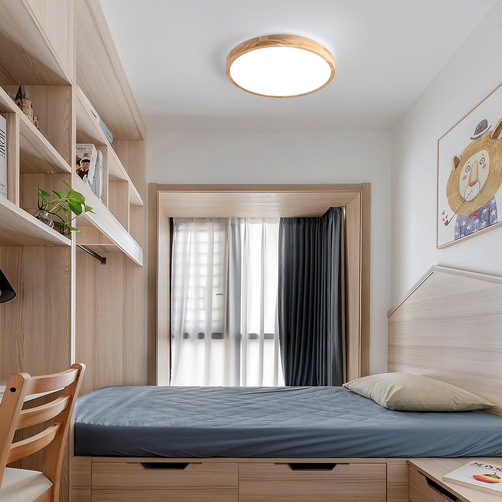 Wooden Geometric Ceiling Light M295