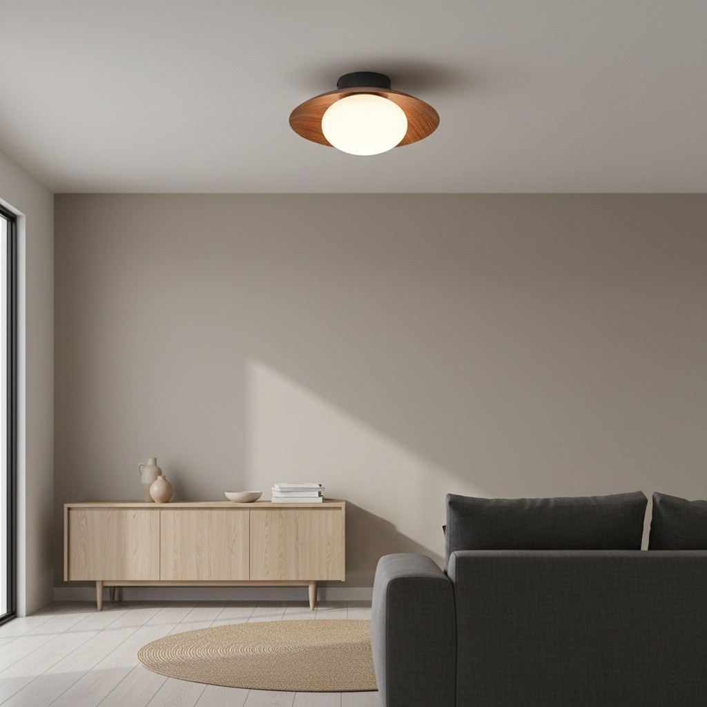 Oribela Ceiling Light Sculptural Globe Aesthetic with Soft Ambient Glow for Kitchen and Lounge T508
