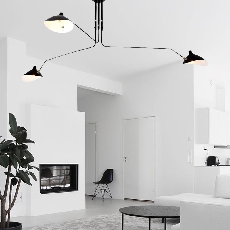 Industrial Adjustable Multi Arm Ceiling Light S17