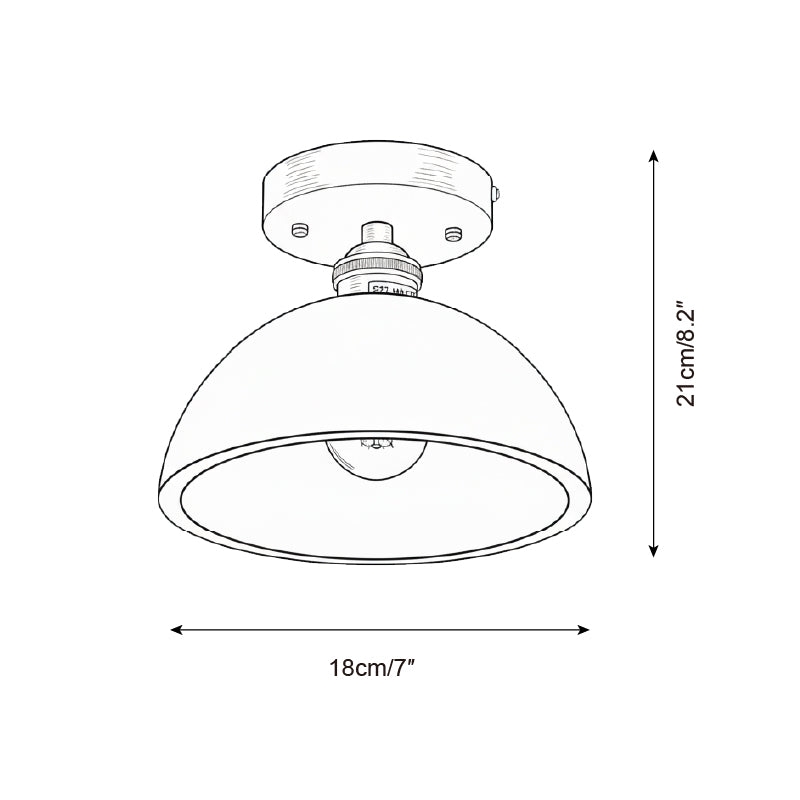 Collar Wood Ceiling Lamp D235