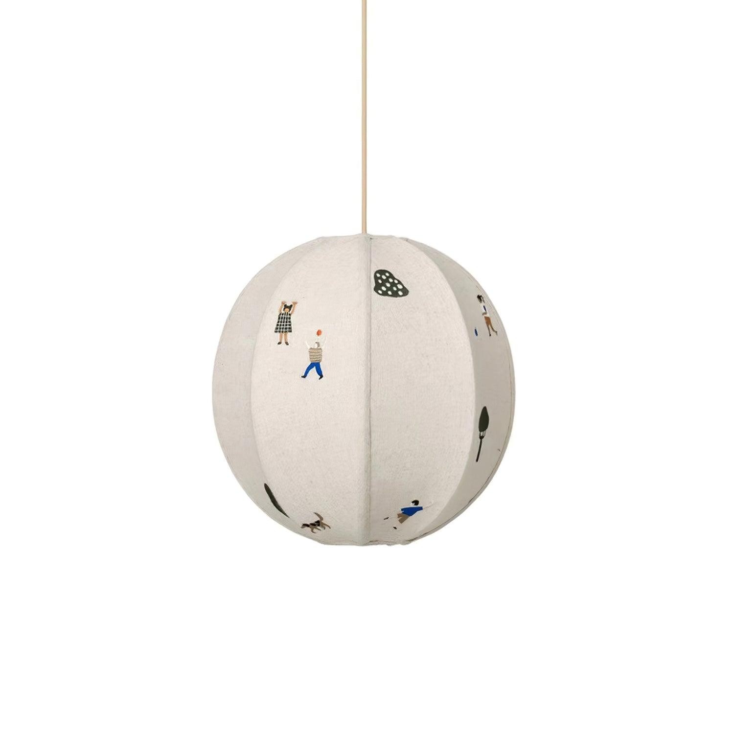 Park Embroidered Textile Pendant Lamp M442