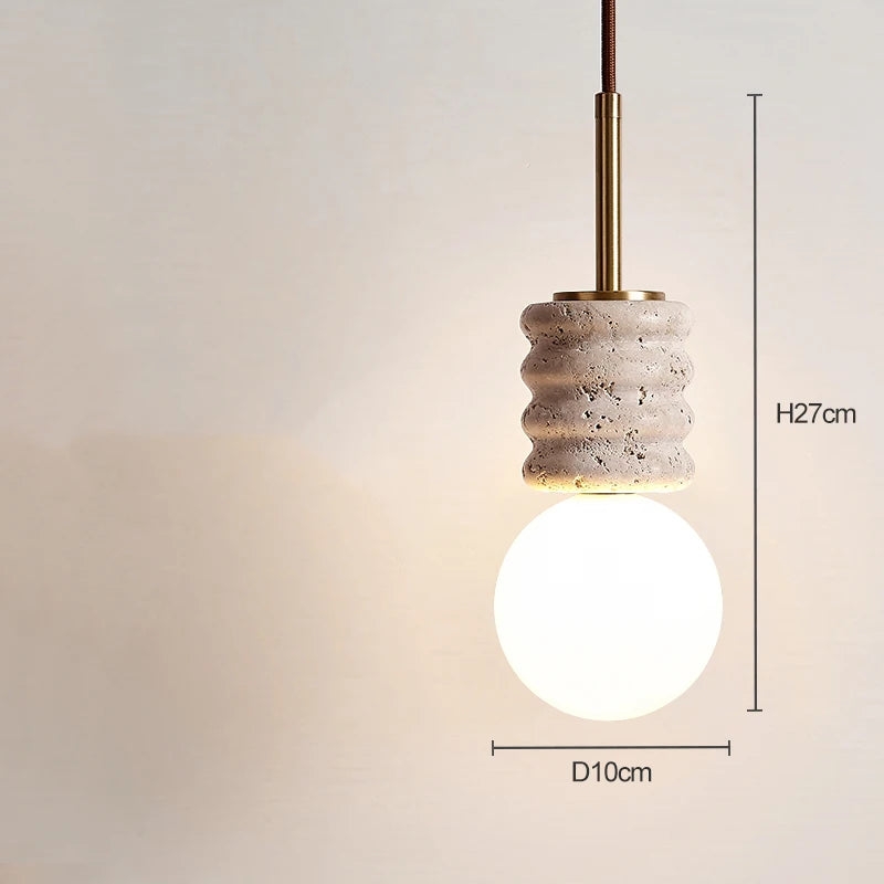 LED Chandelier Modern Stone Bedside Pendant Light D917