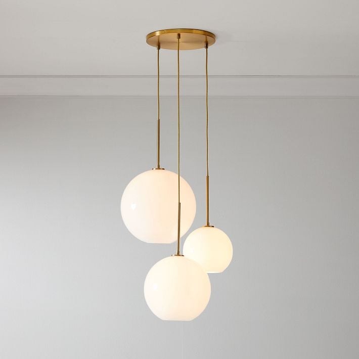 Selvion Minimalist Crystal Chandelier - Handcrafted Glass Sculptural Lighting Fixture T150