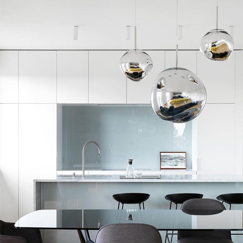Dynamic Surface Pendant Light For Living Room S09