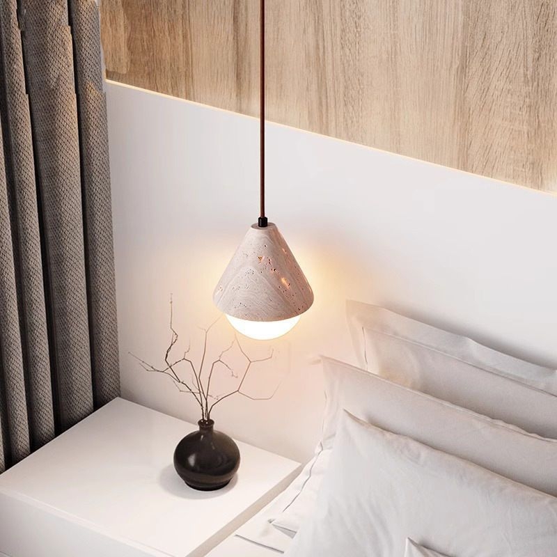 Yellow Travertine Cream Pendant Light D896