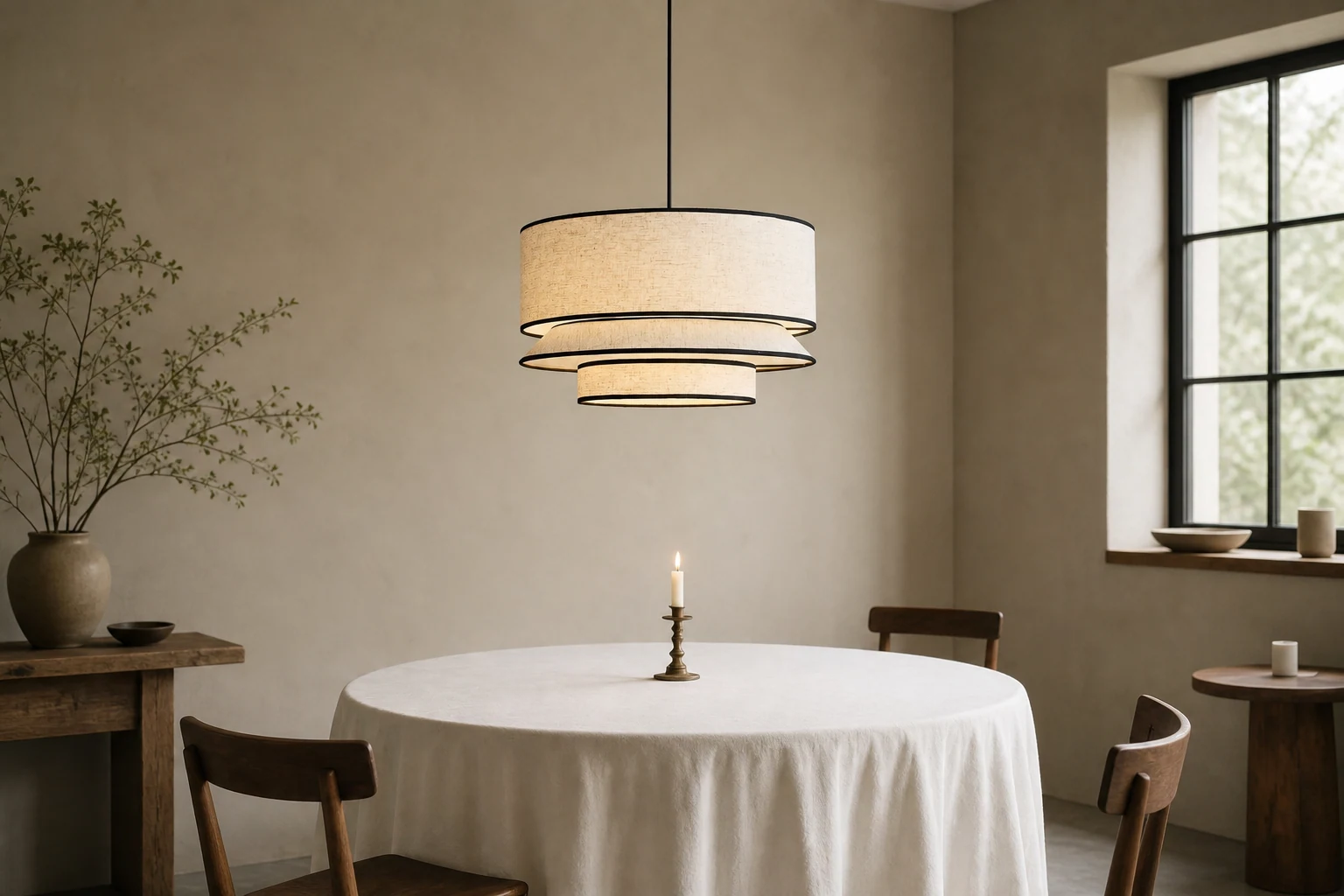 Lampa wisząca Circlune D292 we współczesnym wnętrzu