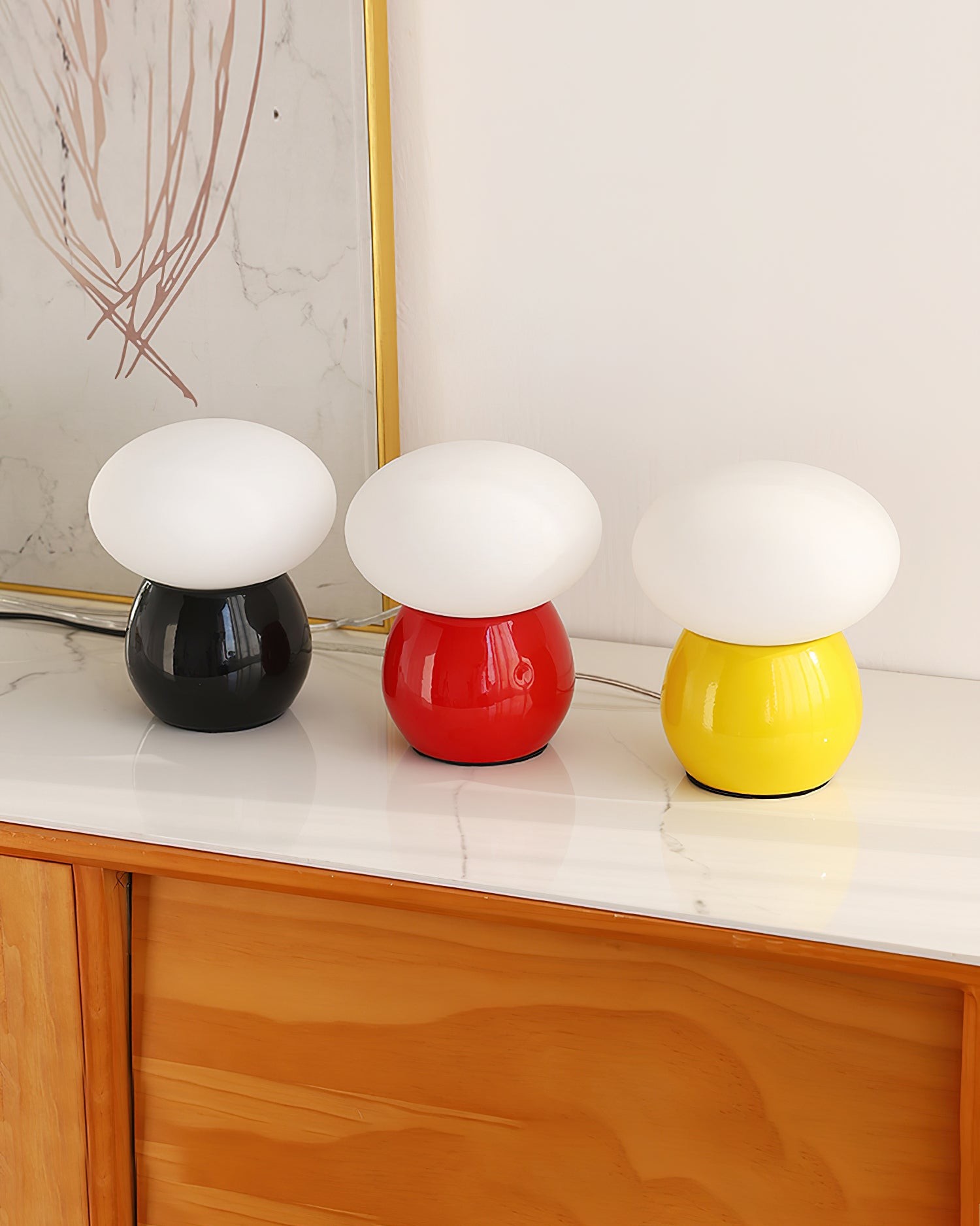 Modern Cream Style Mushroom Table Lamp M325