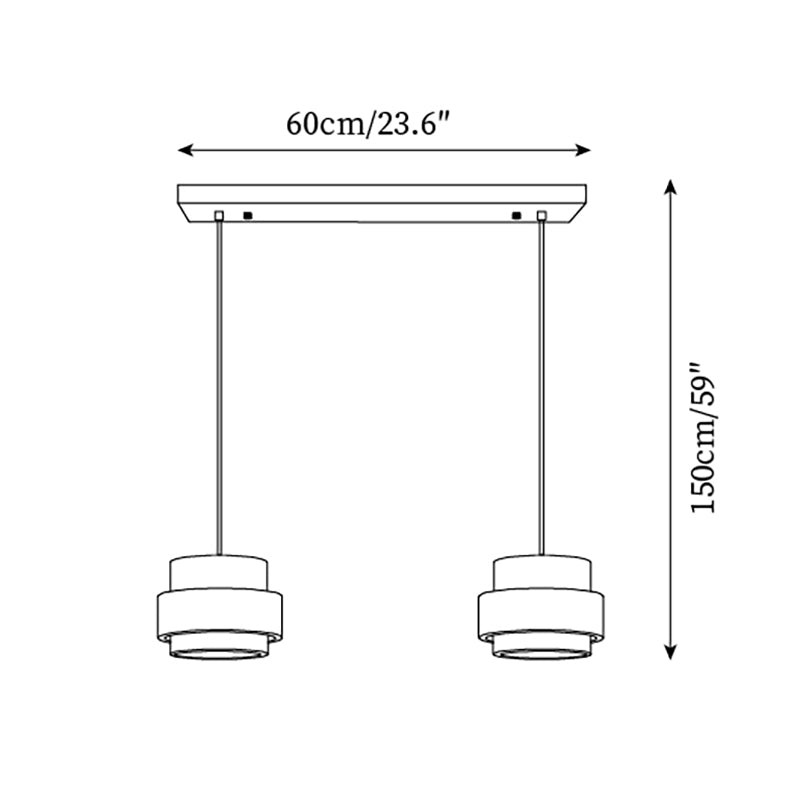 Cylinder Travertine Pendant Lamp M271