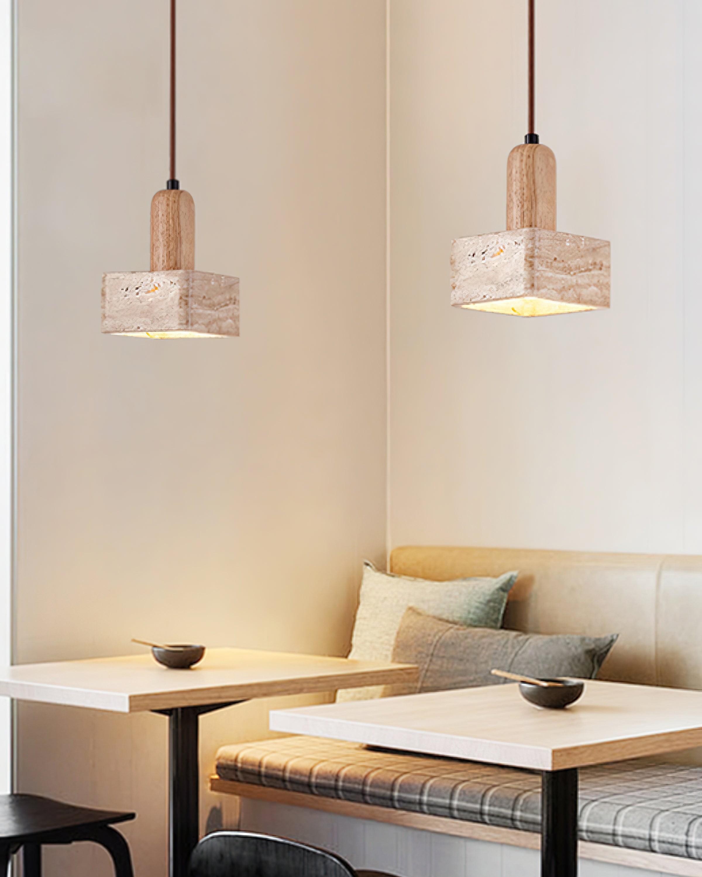 Simple Elegant Square Rectangular Pendant Lamp M195